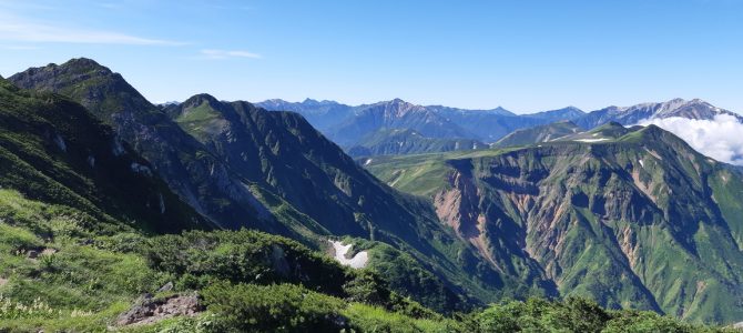 【夏合宿】立山(五色ヶ原～薬師岳)縦走 (2019.08.09-08.12)