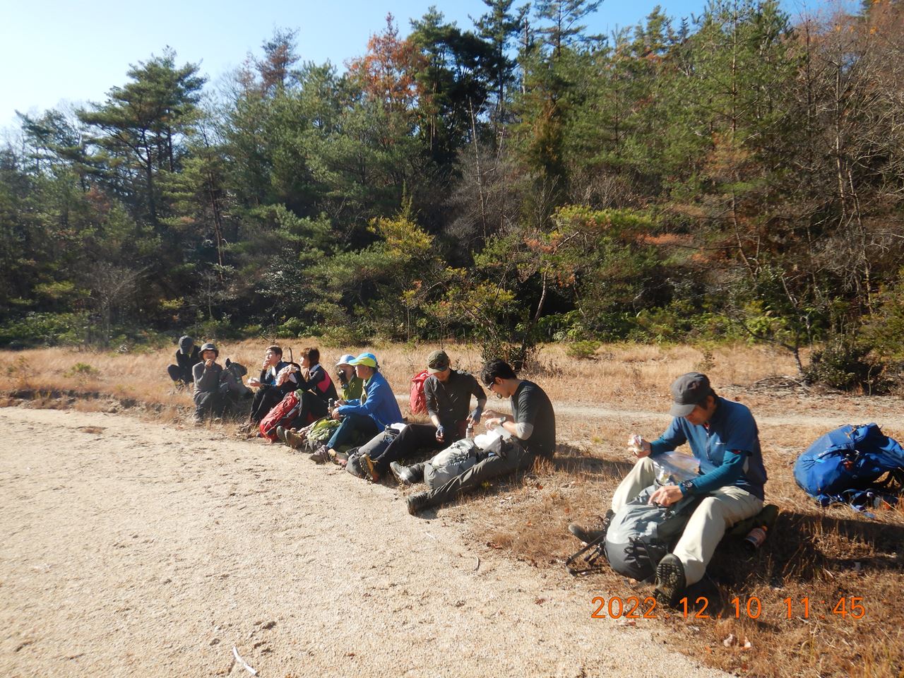 【例会山行】納山祭登山、湖南アルプス（2022.12.10）