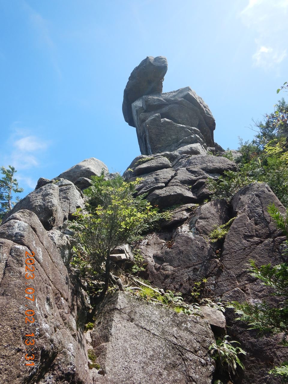 【例会山行】鈴鹿、御在所岳．一ノ谷新道↑.国見尾根↓（2023.7.2）