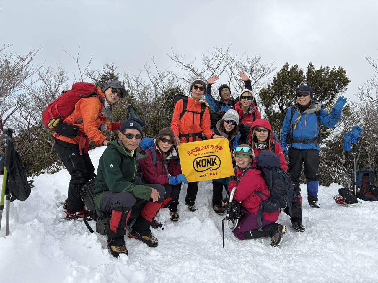 【例会山行】比良、堂満岳.雪中登山（2025.1.11）